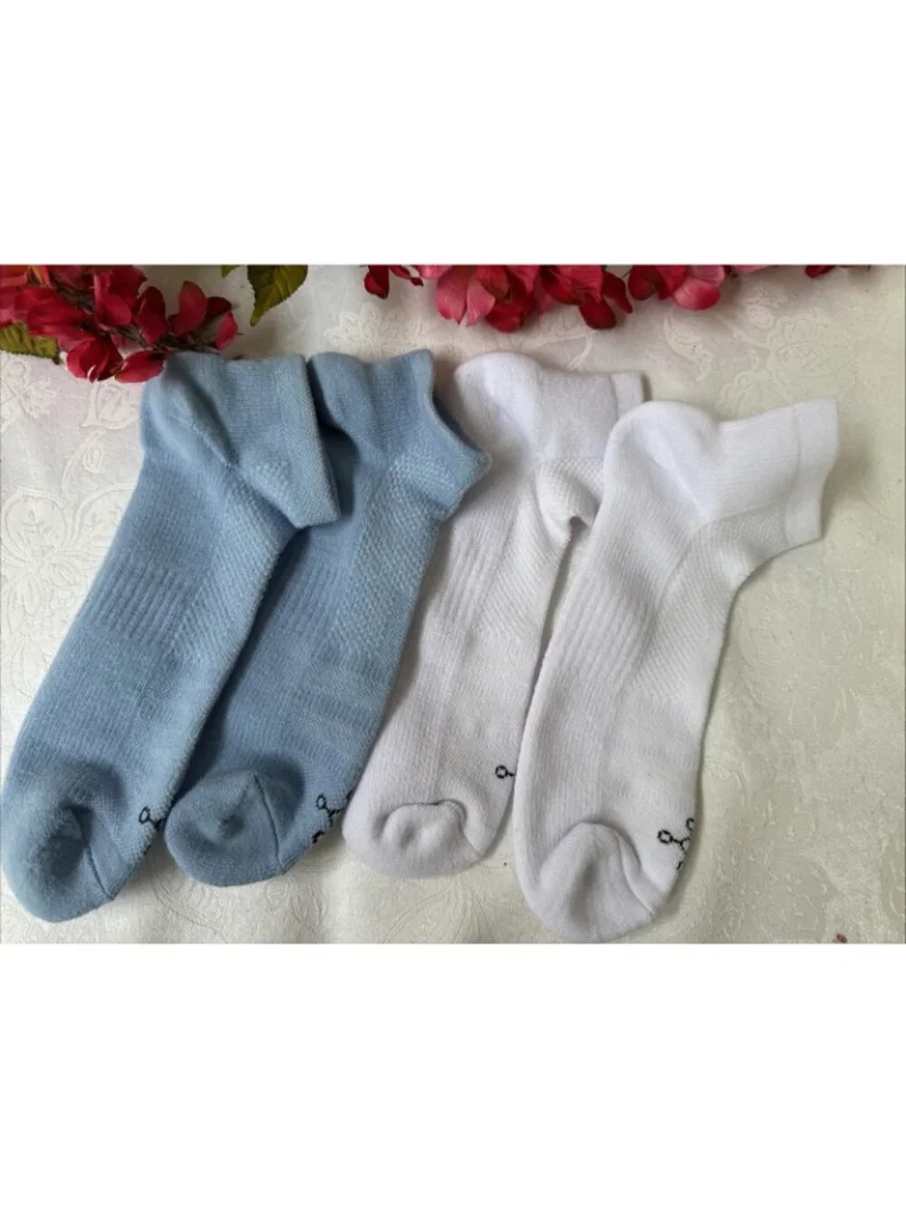 Tommie Copper Set of 2 Ankle Compression Socks Basic Large 10-12.5 Women's NEW